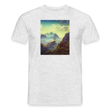 great ART on great PEOPLE - Männer T-Shirt - Grau meliert - Vorne - AI Model Male 178 dark (178cm)