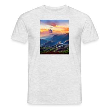 great ART on great PEOPLE - Männer T-Shirt - Grau meliert - Vorne - AI Model Male 178 dark (178cm)
