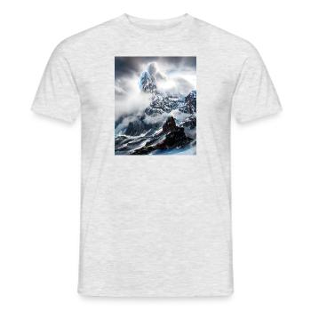 great ART on great PEOPLE - Männer T-Shirt - Grau meliert - Vorne - AI Model Male 178 dark (178cm)