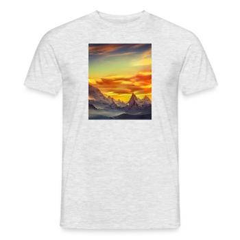 great ART on great PEOPLE - Männer T-Shirt - Grau meliert - Vorne - AI Model Male 178 dark (178cm)