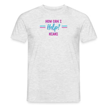 Miami Tech How Can I Help Francis Suarez - Men's T-Shirt - heather grey - Front - AI Model Male 178 dark (178cm)