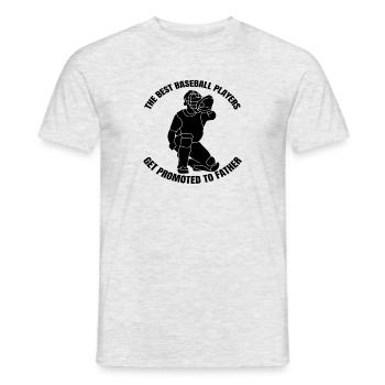 Cadeau de baseball Baseball Lovers Jeu de baseball - T-shirt homme - gris chiné - Devant - AI Model Male 178 dark (178cm)