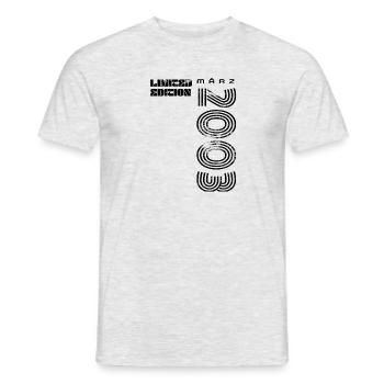 Geburtstag März 2003 - Männer T-Shirt - Grau meliert - Vorne - AI Model Male 178 dark (178cm)