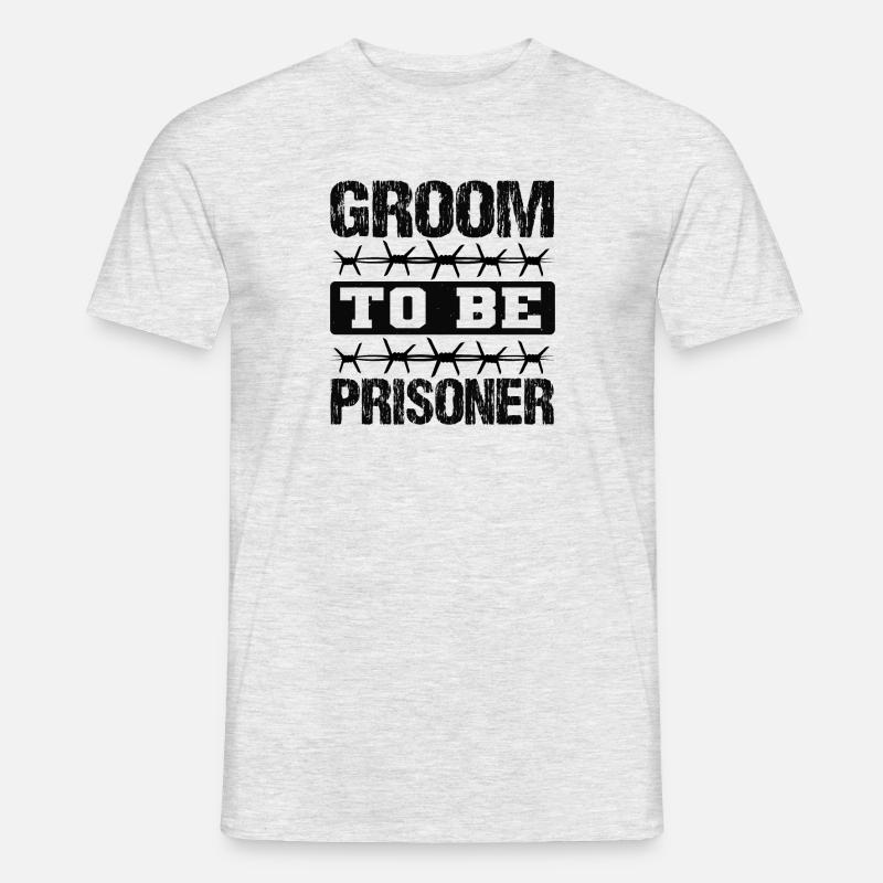 BRÄUTIGAM WIRD GEFANGENER - Männer T-Shirt - Grau meliert