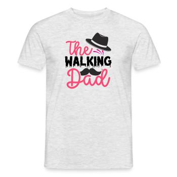 The walking dad - T-shirt homme - gris chiné - Devant - AI Model Male 178 dark (178cm)