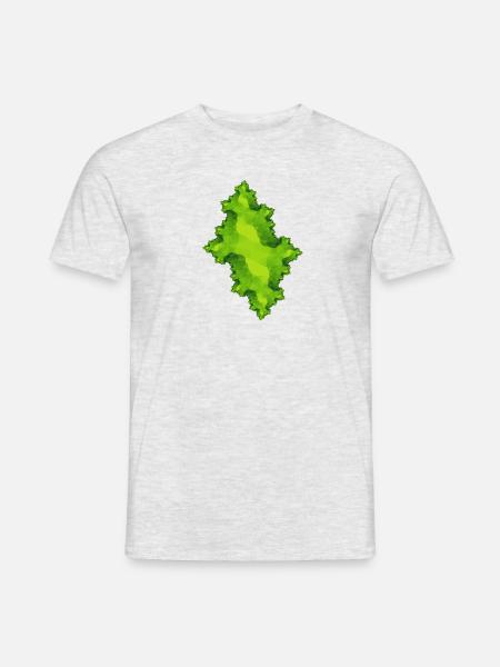 Fractal Green - Men's T-Shirt - heather grey
