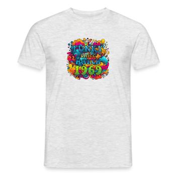 Funky Geburtstag: März 1969 - Psychadelic - Männer T-Shirt - Grau meliert - Vorne - AI Model Male 178 dark (178cm)