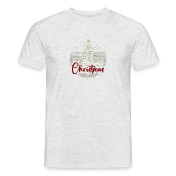 Merry Christmas Christmas Party Christmas - Men's T-Shirt - heather grey - Front - AI Model Male 178 dark (178cm)