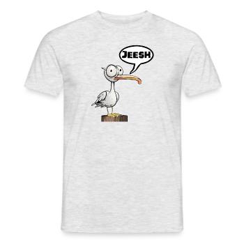 OMG! - Men's T-Shirt - heather grey - Front - AI Model Male 178 dark (178cm)