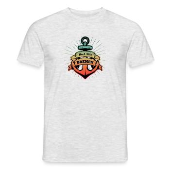Nordstyle3 Bremen - Men's T-Shirt - heather grey - Front - AI Model Male 178 dark (178cm)