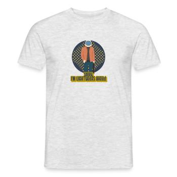 Sorry, I'm Lightyears Ahead - Men's T-Shirt - heather grey - Front - AI Model Male 178 dark (178cm)