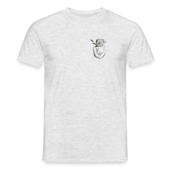 Koala Bear Bag Food Sweet 3D Love - T-shirt homme - gris chiné - Devant - AI Model Male 178 dark (178cm)