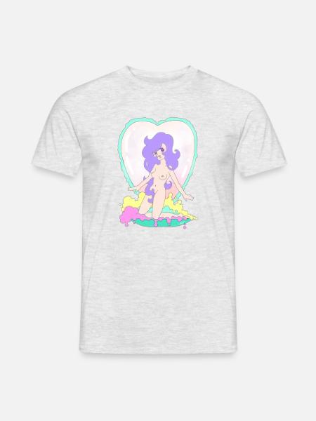 Fée perle - T-shirt homme - gris chiné