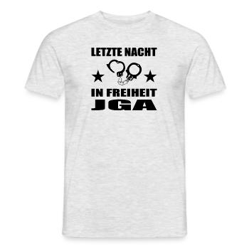 Junggesellenabschied - Männer T-Shirt - Grau meliert - Vorne - AI Model Male 178 dark (178cm)
