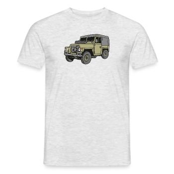 Land - Rover Lightweight Light Weight 4x4 Offroad - Männer T-Shirt - Grau meliert - Vorne - AI Model Male 178 dark (178cm)