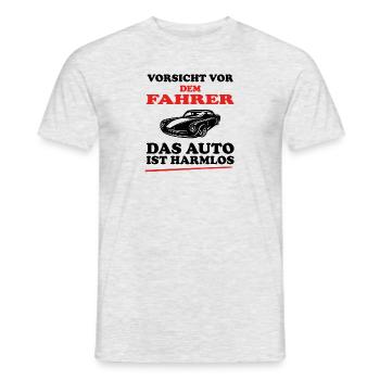 Auto Sprüche Lustig Car Tuning Geschenk - Männer T-Shirt - Grau meliert - Vorne - AI Model Male 178 dark (178cm)