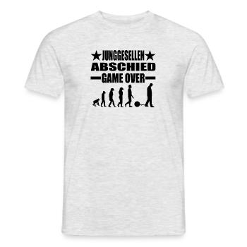 Junggesellenabschied - Männer T-Shirt - Grau meliert - Vorne - AI Model Male 178 dark (178cm)