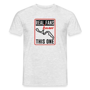 Echte Fans kennen dieses eine T-Shirt - Männer T-Shirt - Grau meliert - Vorne - AI Model Male 178 dark (178cm)