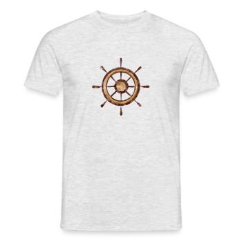Roue de bateau. Ohé! - T-shirt homme - gris chiné - Devant - AI Model Male 178 dark (178cm)