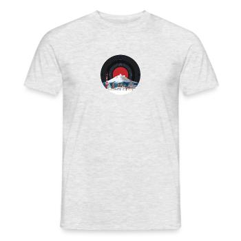 Musik Japans - Tokio Schallplatte Asiatische Kunst - Männer T-Shirt - Grau meliert - Vorne - AI Model Male 178 dark (178cm)