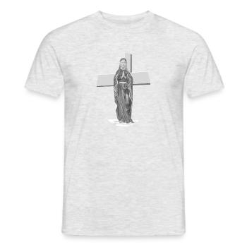 Madonna Maria Maria - Men's T-Shirt - heather grey - Front - AI Model Male 178 dark (178cm)