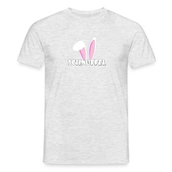 Kosename Schnuffel Geschenkidee - Männer T-Shirt - Grau meliert - Vorne - AI Model Male 178 dark (178cm)