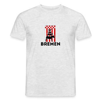Bremer Stadtmusikanten Flagge - Männer T-Shirt - Grau meliert - Vorne - AI Model Male 178 dark (178cm)