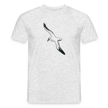 Albatros - Männer T-Shirt - Grau meliert - Vorne - AI Model Male 178 dark (178cm)