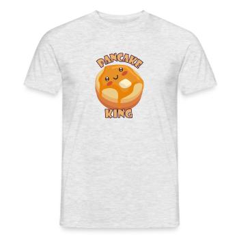 Kawaii Pancake King Pancake King Breakfast - Men's T-Shirt - heather grey - Front - AI Model Male 178 dark (178cm)