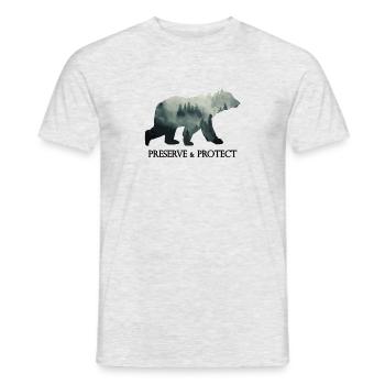 Bien-être animal animal amour amoureux des animaux - T-shirt homme - gris chiné - Devant - AI Model Male 178 dark (178cm)