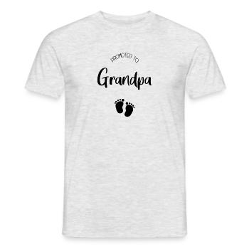 Promoted to grandpa | you will be grandpa - Men's T-Shirt - heather grey - Front - AI Model Male 178 dark (178cm)