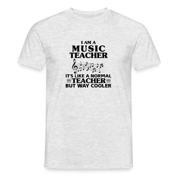 Je suis professeur de musique - T-shirt homme - gris chiné - Devant - AI Model Male 178 dark (178cm)