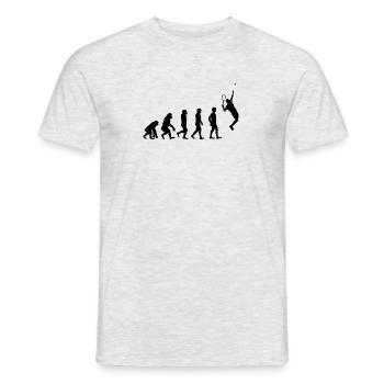 TENNIS Evolution - T-shirt homme - gris chiné - Devant - AI Model Male 178 dark (178cm)