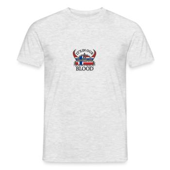 Norvège C'est dans notre sang Viking - T-shirt homme - gris chiné - Devant - AI Model Male 178 dark (178cm)