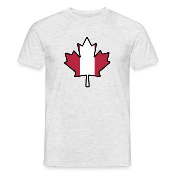 Canada leaf - Männer T-Shirt - Grau meliert - Vorne - AI Model Male 178 dark (178cm)
