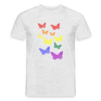 LGBTQ - Männer T-Shirt - Grau meliert - Vorne - AI Model Male 178 dark (178cm)