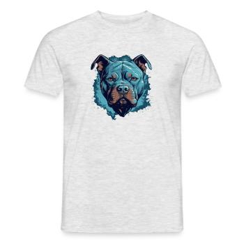 Pit bull - Men's T-Shirt - heather grey - Front - AI Model Male 178 dark (178cm)