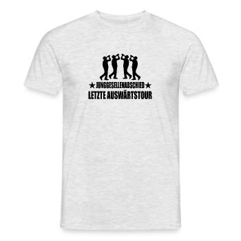 Junggesellenabschied - Männer T-Shirt - Grau meliert - Vorne - AI Model Male 178 dark (178cm)