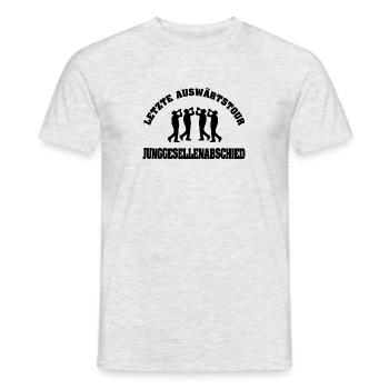 JGA - Männer T-Shirt - Grau meliert - Vorne - AI Model Male 178 dark (178cm)