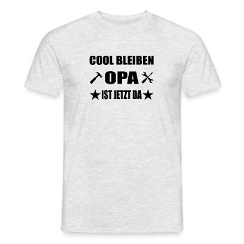 Opa - Männer T-Shirt - Grau meliert - Vorne - AI Model Male 178 dark (178cm)