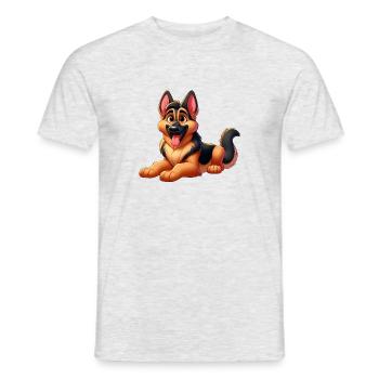 Beauceron 4 - Men's T-Shirt - heather grey - Front - AI Model Male 178 dark (178cm)