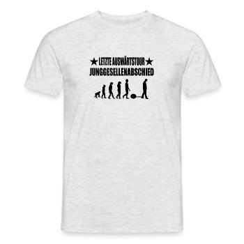 Junggesellenabschied - Männer T-Shirt - Grau meliert - Vorne - AI Model Male 178 dark (178cm)