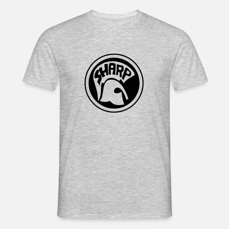 Sharp - Männer T-Shirt - Grau meliert