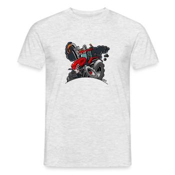 TRAKTOR - Männer T-Shirt - Grau meliert - Vorne - AI Model Male 178 dark (178cm)