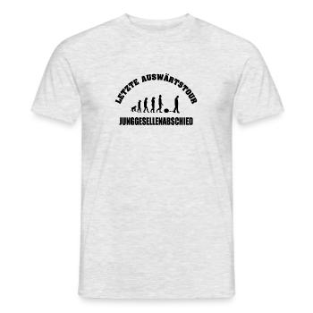 JGA - Männer T-Shirt - Grau meliert - Vorne - AI Model Male 178 dark (178cm)