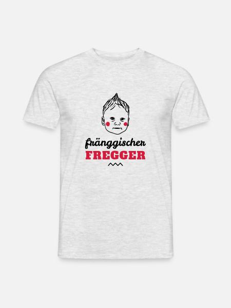 fränggischer fregger - Männer T-Shirt - Grau meliert