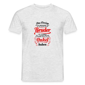 Super frère, oncle super - Cadeau - T-shirt homme - gris chiné - Devant - AI Model Male 178 dark (178cm)