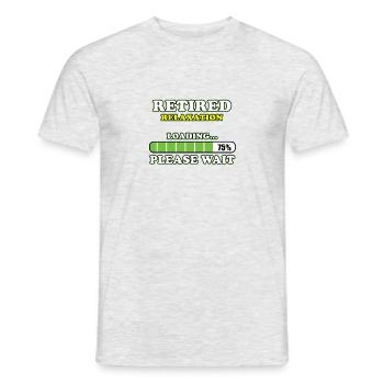 Ruhestand geladen - Männer T-Shirt - Grau meliert - Vorne - AI Model Male 178 dark (178cm)