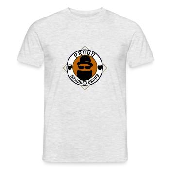 Proud bearded dad - Men's T-Shirt - heather grey - Front - AI Model Male 178 dark (178cm)