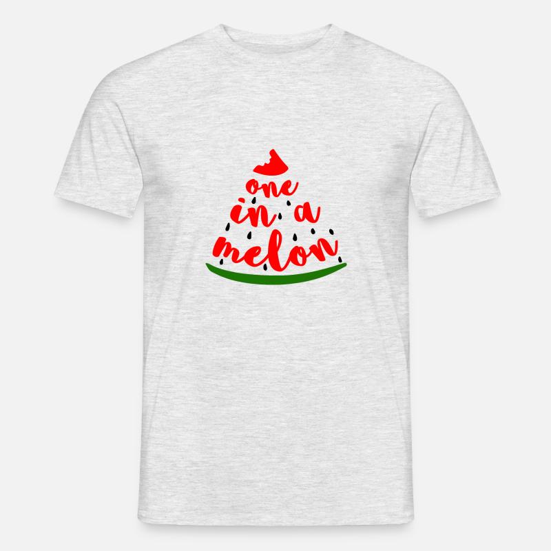 One In A Melon - Männer T-Shirt - Grau meliert